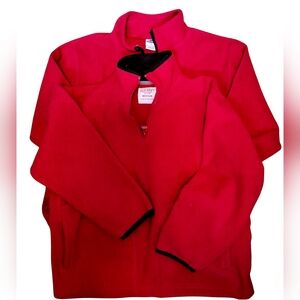 Unisex Lot Of 2 Old Navy Red Qtr-Zip Fleece Pullover Size 8